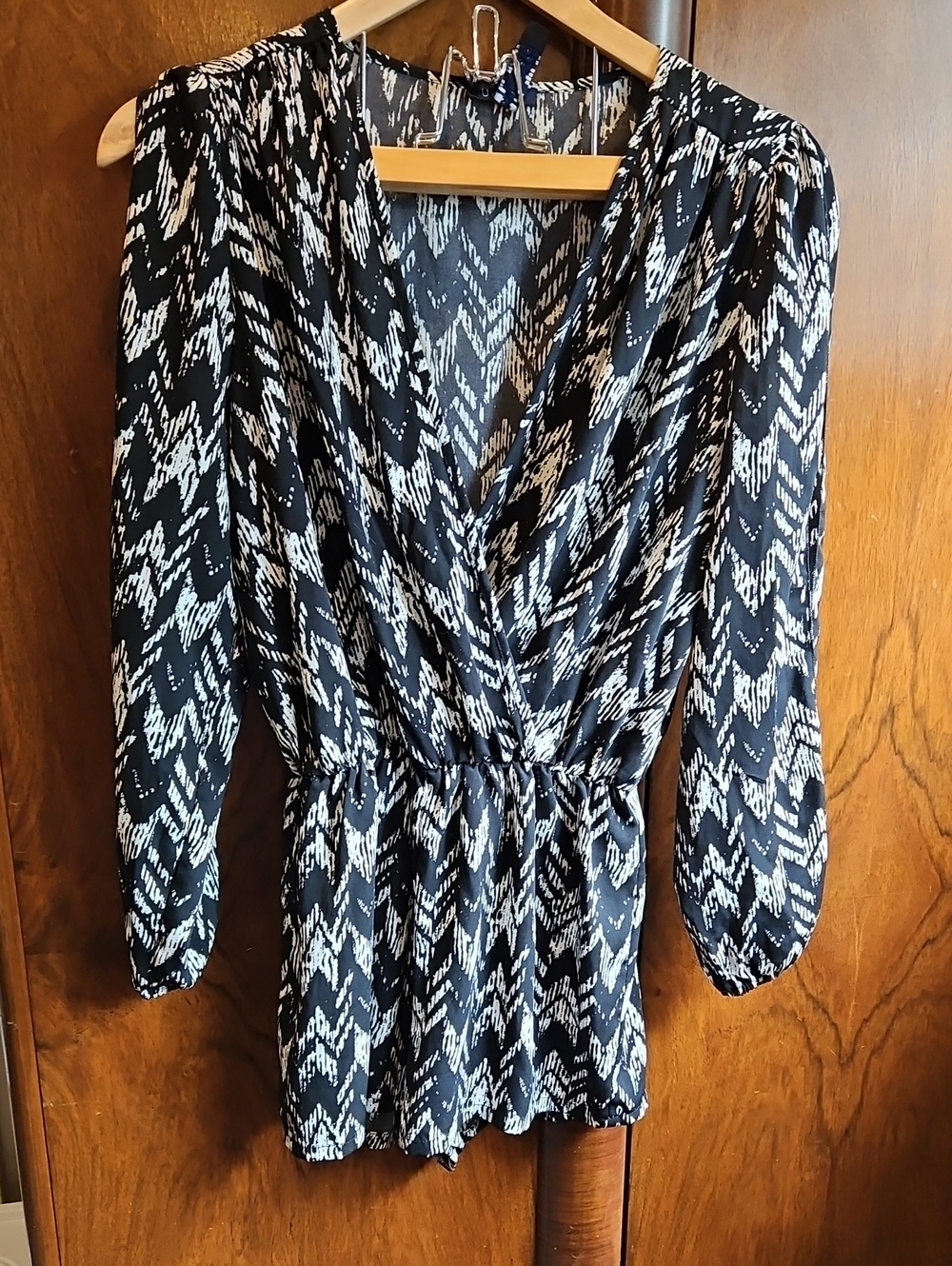 Women's Long Sleeve Romper - Size S